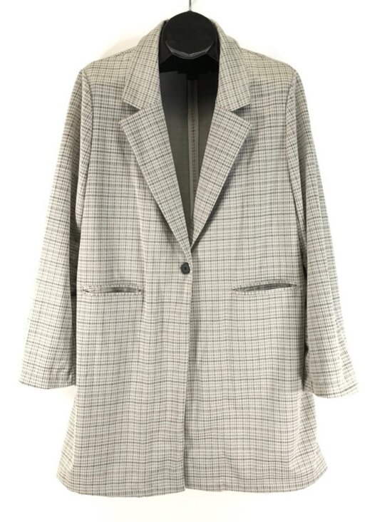 Sanctuary Jackets & Blazers - Sanctuary Catalina Notch Lapel Plaid Blazer Women's XL Stretch Pockets Career